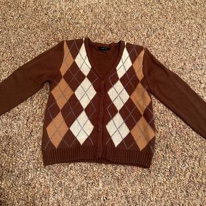 Love Tree Size S Brown Cardigan